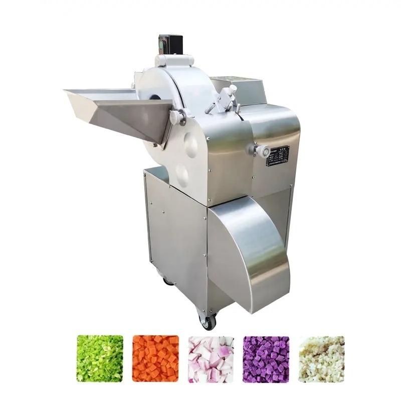 Multifunctional Electric Fruit Chopper / Tomato Cube Dicing Slicing Machine / Potato Cube Cutting Machine