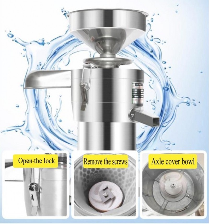 Factory Direct Sale Soya Bean Stainless Steel Milk Machine Multifunctional Soybean Grinder