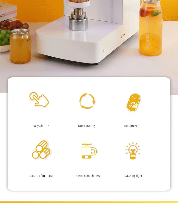 Intelligent Small Portable Plastic Beer Canning Juice Coffee Cup Lid Equal Can Seamer Automatic Can Sealer Sealing Machine