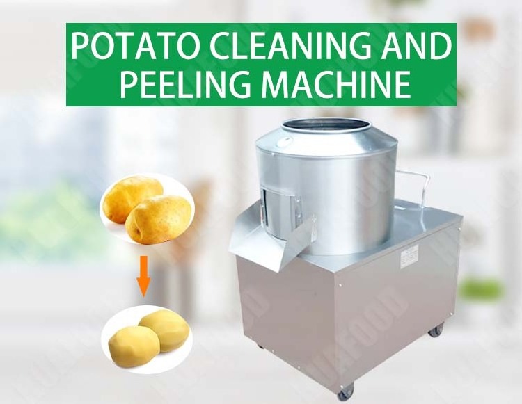 Root Vegetable Peeling Cleaning Machine Automatic Potato Peeler Machine Ginger Peeling Machine