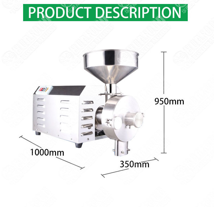 Electric Wheat /rice/bean/Corn/Maize Mill Grinder /Grain Grinding Machine 40--120kg/h