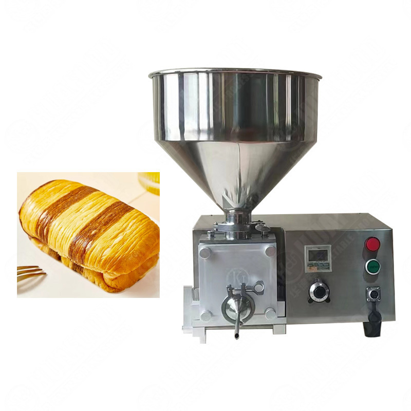 Multifunctional automatic jelly jam donut jam filling syringe small type cream filling cake machine