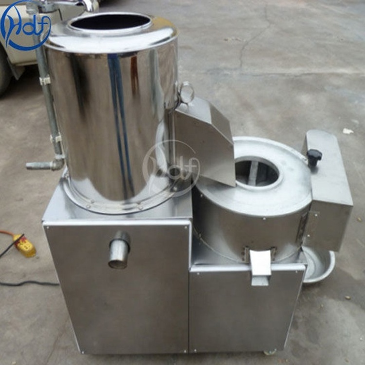 Automatic peeling and cutting machine potato washer peeler and slicer machine