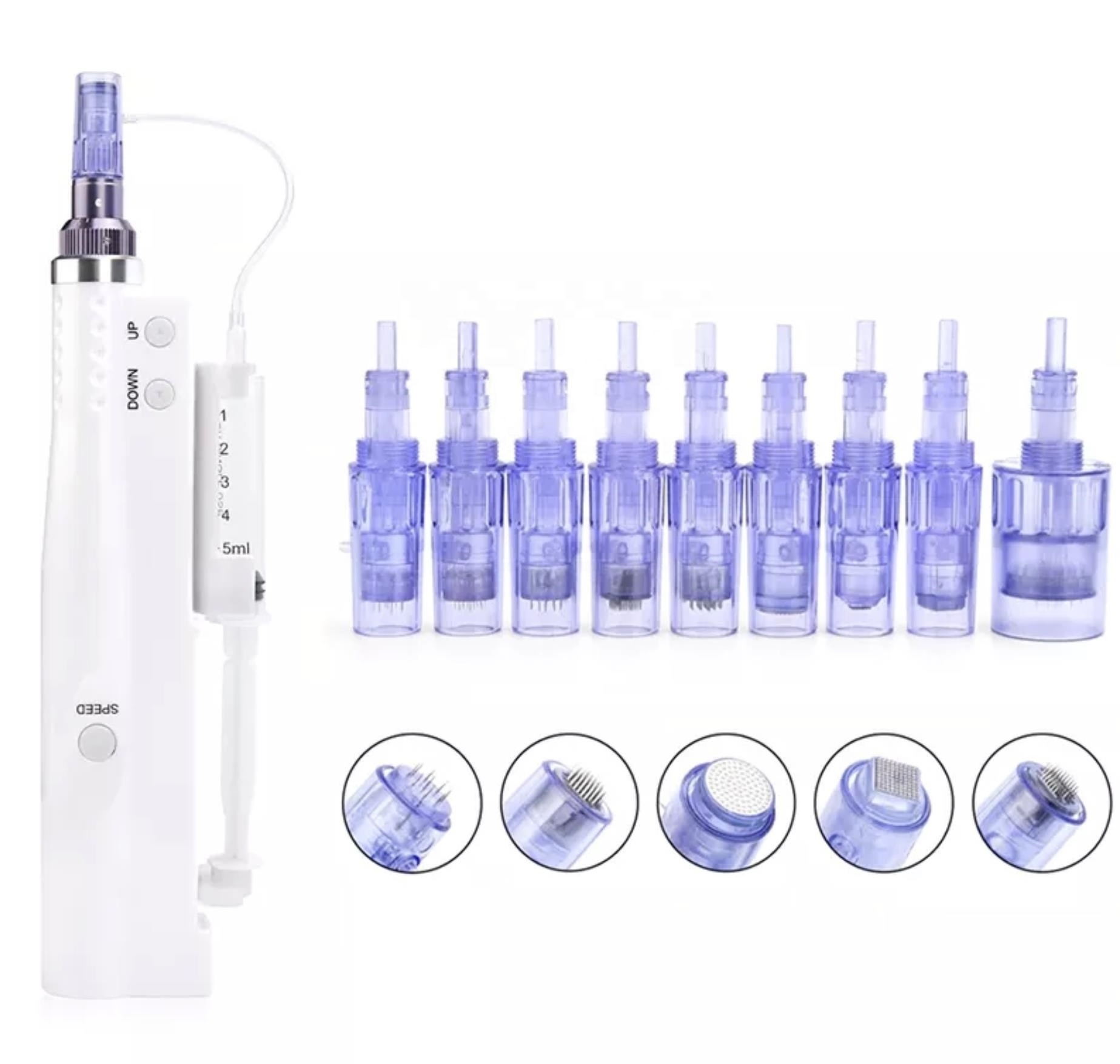 Hydra Anti-Aging Pen Needles Injection Syringe Mesotherapy Derma Stamp Needle Cartridge