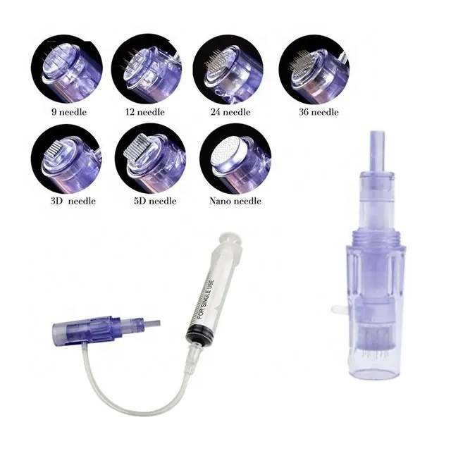 Hydra Anti-Aging Pen Needles Injection Syringe Mesotherapy Derma Stamp Needle Cartridge