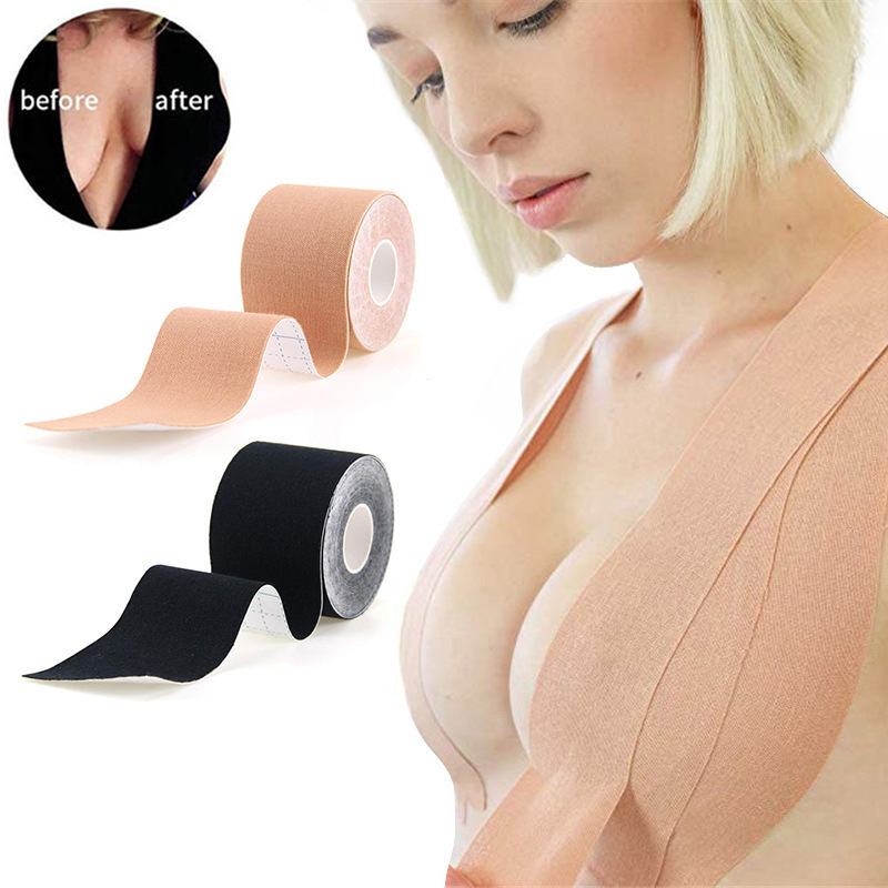 Hot Sell Elastic Breathable Cotton A-H Uplift Bra Waterproof Adhesive Breast Instantly Lift Up Nipple Cover Boob Tape Factory