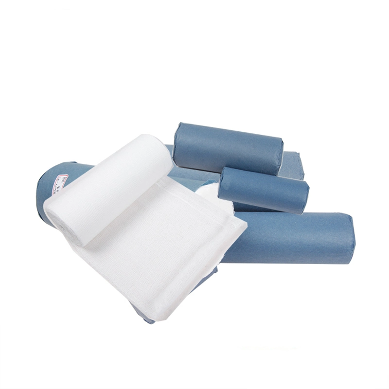 Medical Elastic Cotton Gauze Roll Individual Pack Wound Dressing Sterile Wraps Medical Gauze Bandage