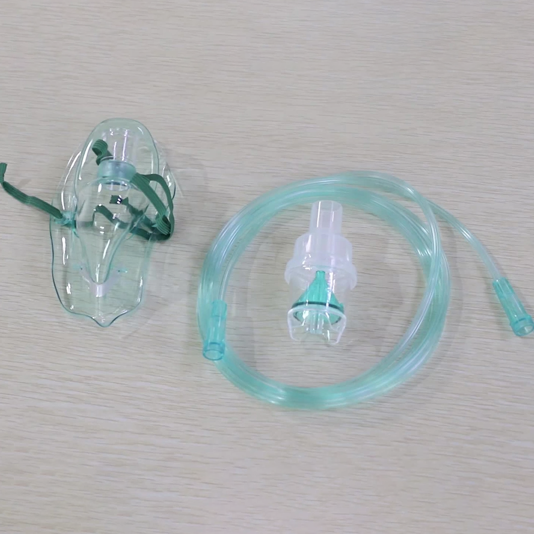 Nebulizer accessories with tube medical inhaler use pediatric children adults face oxygen mask