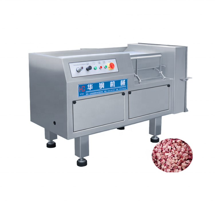 Electric frozen pork meat cube cutter frozen pork cube cutting machine meat cuber meat dicer