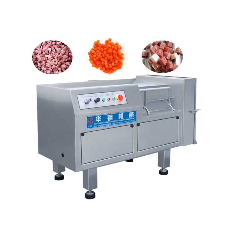 Electric frozen pork meat cube cutter frozen pork cube cutting machine meat cuber meat dicer