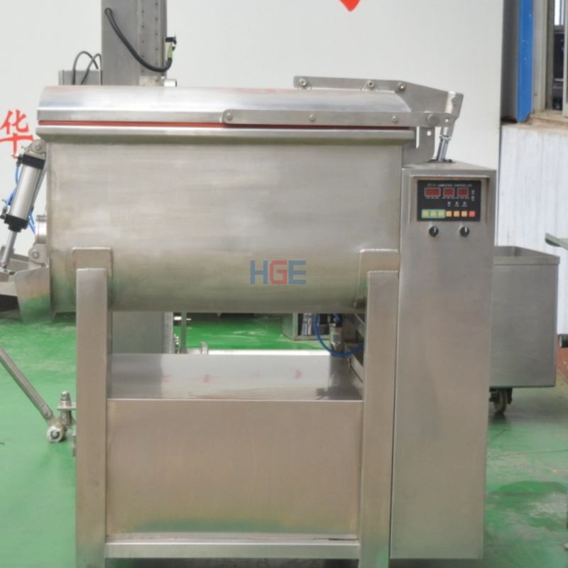 300 liters vacuum double shafts meat mixer electric meat stuffing mixing machine sausage used vacuum meat mixer