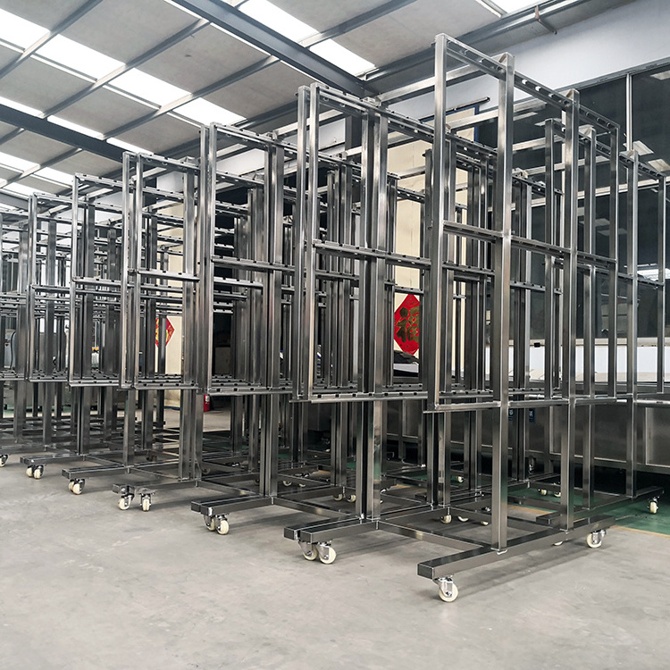 stainless steel meat hook trolley meat trolley sausage trolley with holding 250kg