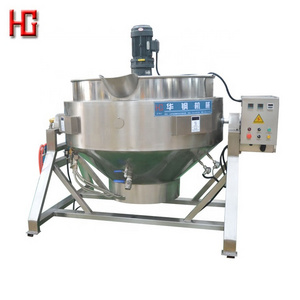 wholesale electric gas sauce cooking boiler pot / cooker stirrer jacketed kettle / double tilting mixer kettles