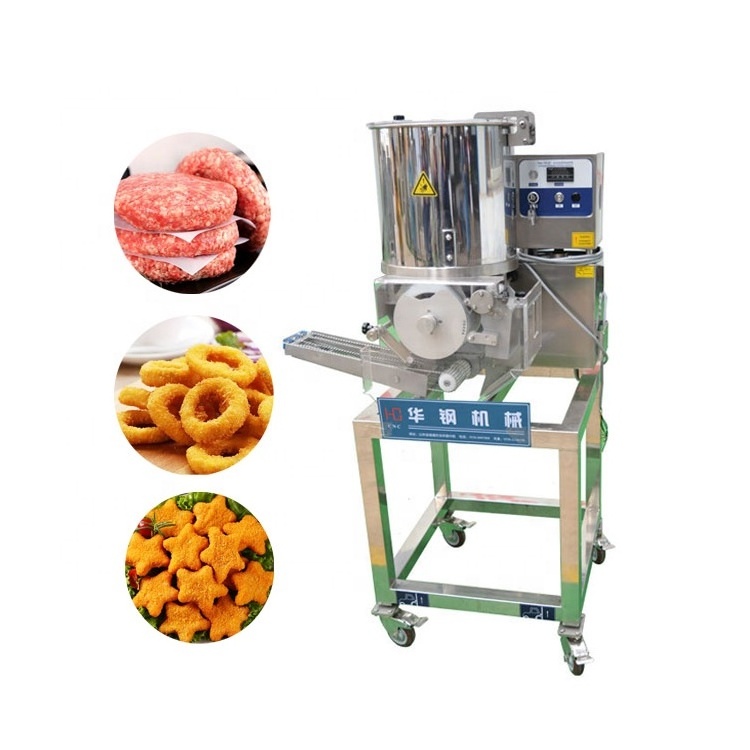 Chicken nugget production line Tempura shrimp hamburger breading machine buger patty forming machine