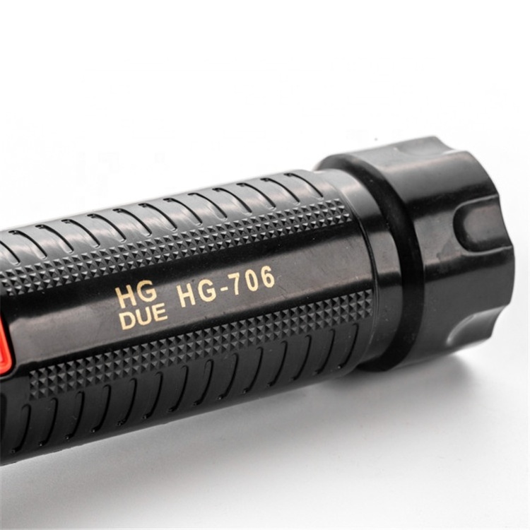 LED Plastic Torch LED Rechargeable Flashlight With Charging Plug