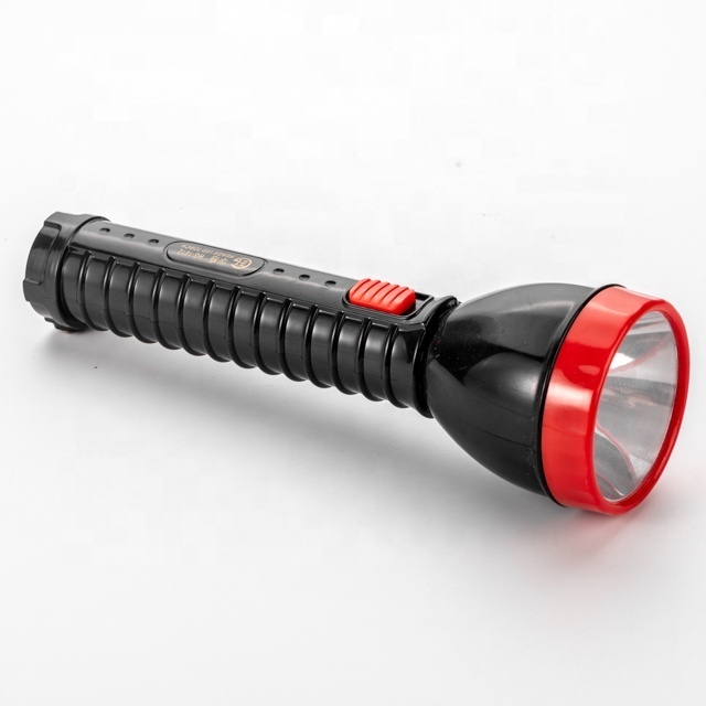 Safety Hand Light LED Rechargeable Flashlight With Charging Plug