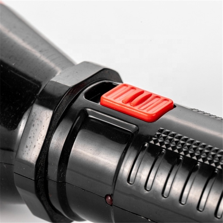 LED Plastic Torch LED Rechargeable Flashlight With Charging Plug