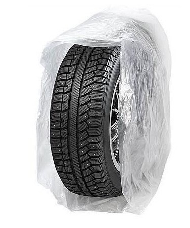 disposable LDPE white plastic pe tyre cover storage bags