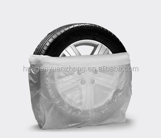 disposable LDPE white plastic pe tyre cover storage bags