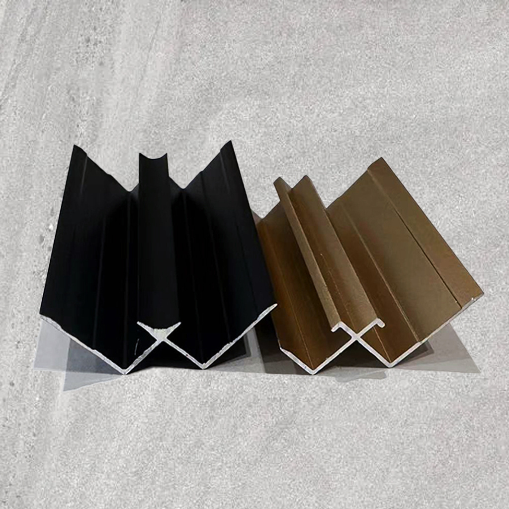 Adaptable Aluminum alloy internal and external Angle decorative line clamping strip edge strip wall panel closing strip