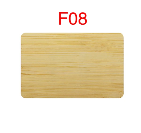 Bamboo Contactless Business Gift RFID Card Blank DIY F08 Chip 1K Bytes Membership Wooden Card