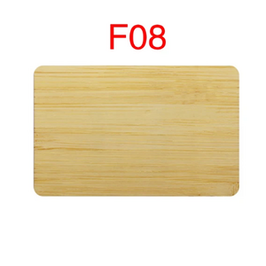 Bamboo Contactless Business Gift RFID Card Blank DIY F08 Chip 1K Bytes Membership Wooden Card