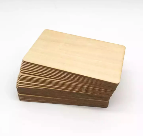 Bamboo Contactless Business Gift RFID Card Blank DIY F08 Chip 1K Bytes Membership Wooden Card