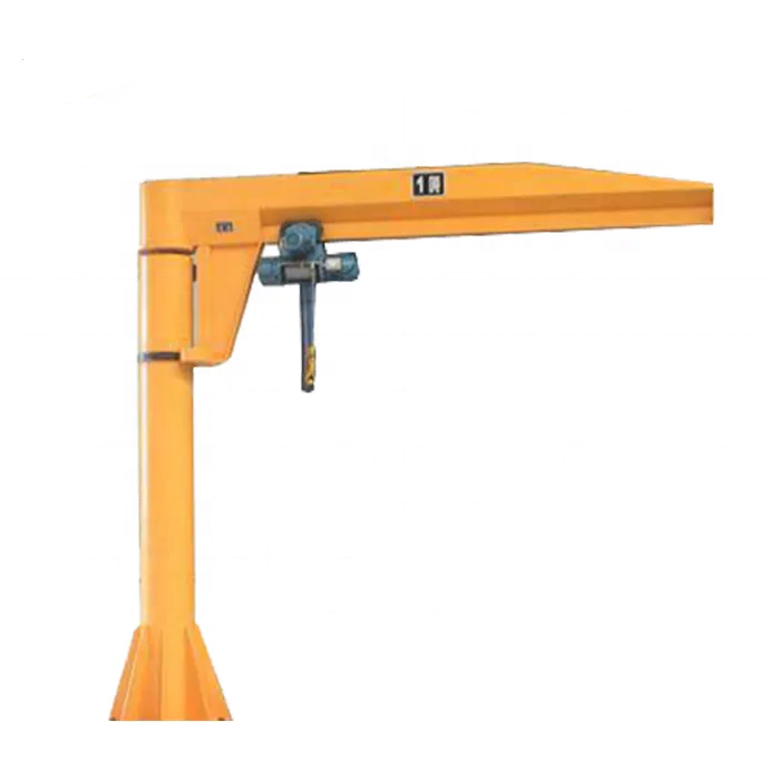 Small Jib Crane Safe flexible rotation 500kg 1000kg lifting capacity mobile cantilever crane with electric chain hoist