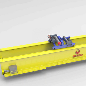 Industrial  lifting machines QD 50 tons Double girder overhead crane with crane cab  heavy duty workshop electric hoist crane