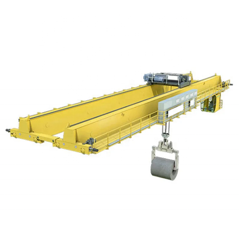 Industrial  lifting machines QD 50 tons Double girder overhead crane with crane cab  heavy duty workshop electric hoist crane