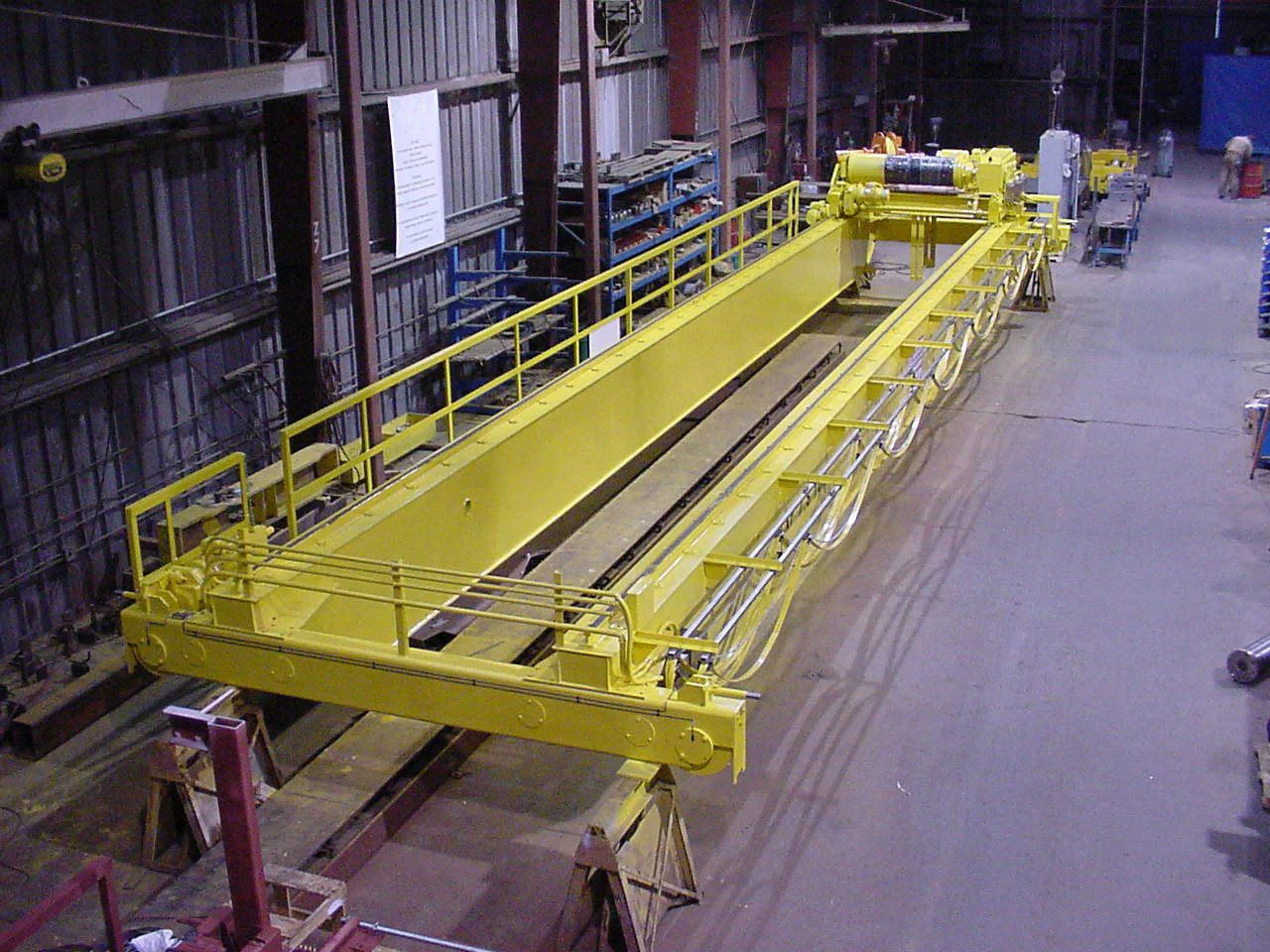 Industrial  lifting machines QD 50 tons Double girder overhead crane with crane cab  heavy duty workshop electric hoist crane