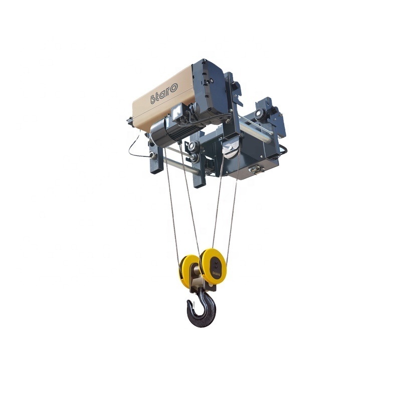 Compact frame durable 10 tons Electric Wire rope hoist remote control safe hoists cranes machine lifting tool machine