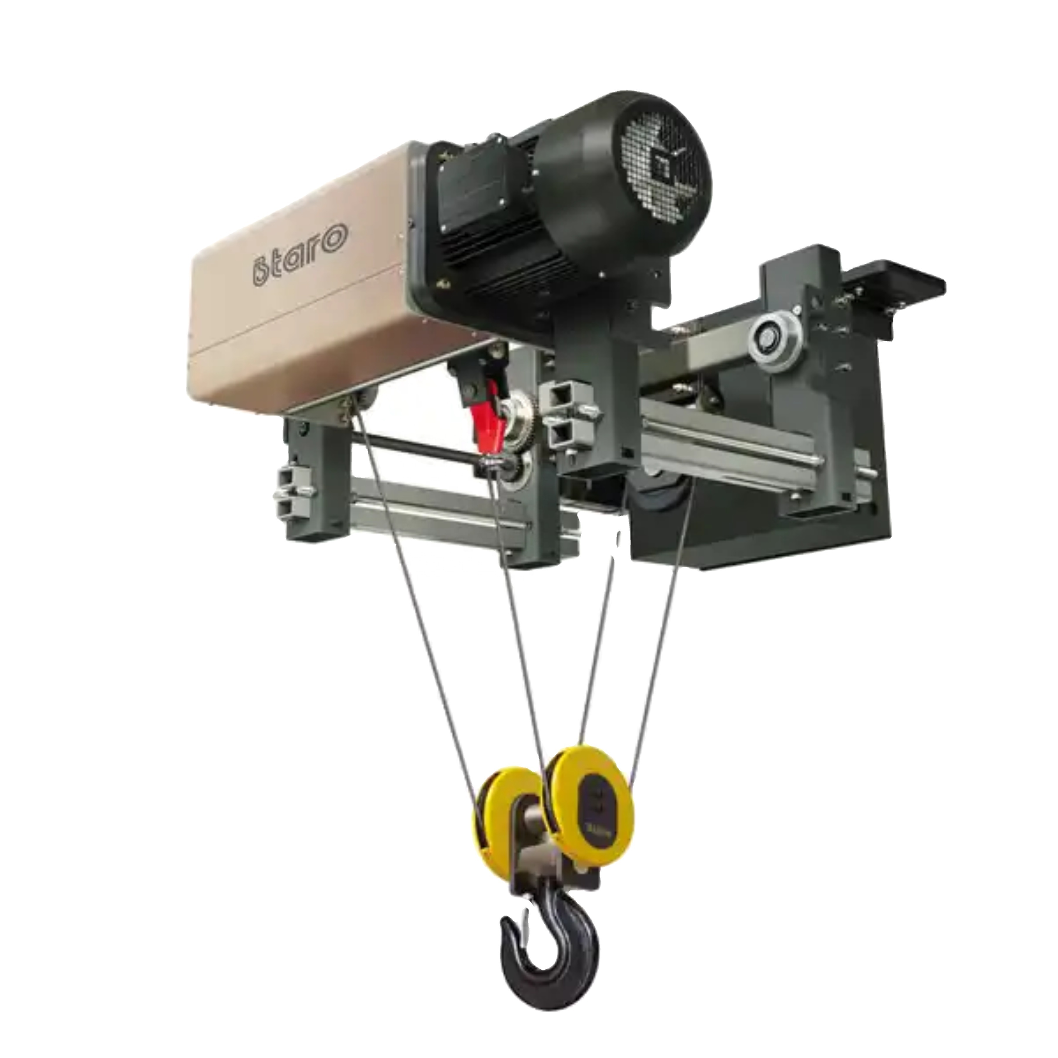 Compact frame durable 10 tons Electric Wire rope hoist remote control safe hoists cranes machine lifting tool machine