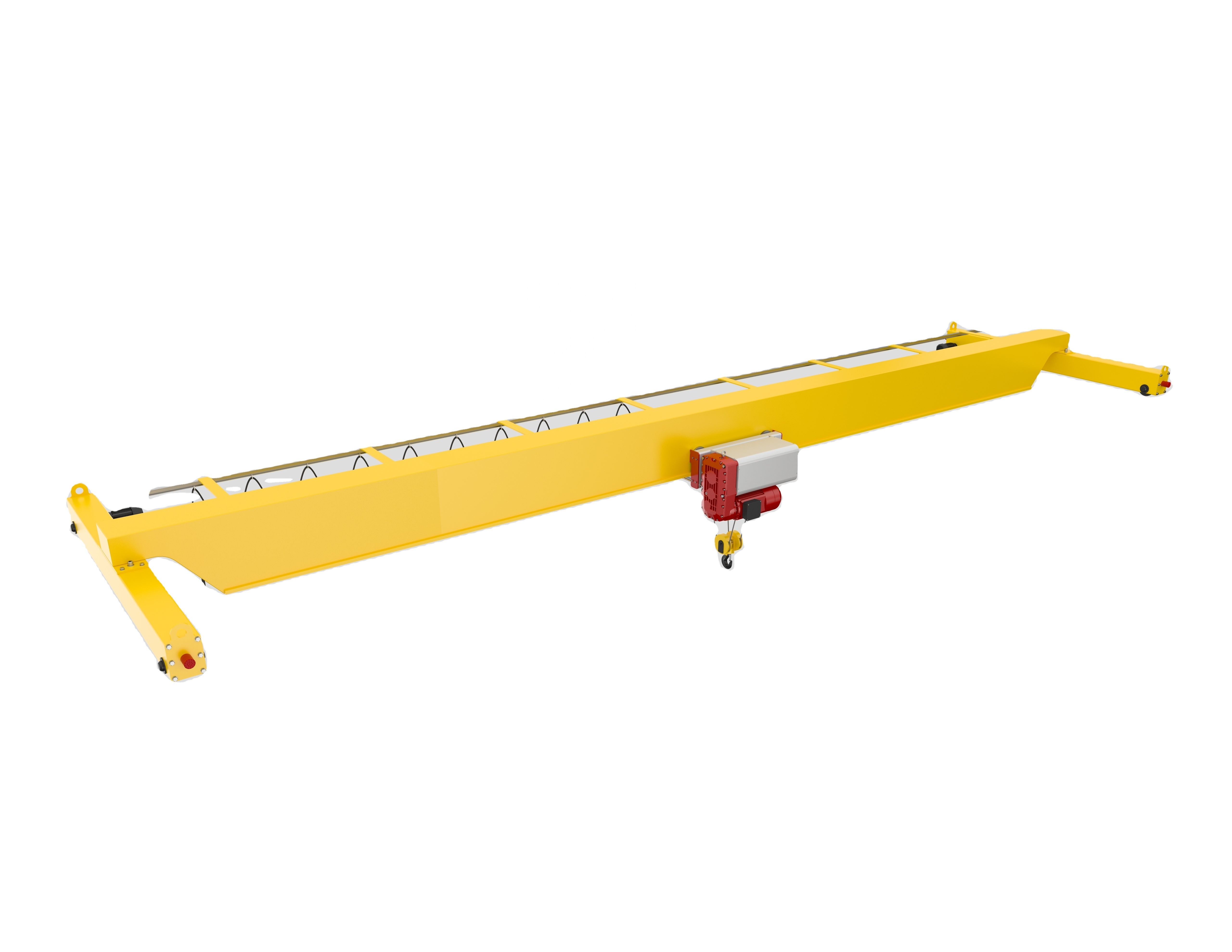 Space-saving small bridge crane 2 ton Single girder overhead crane European electric EOT crane