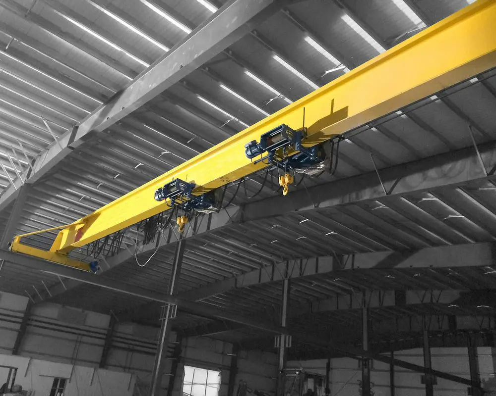 Space-saving small bridge crane 2 ton Single girder overhead crane European electric EOT crane