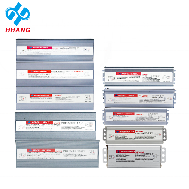 IP68 110v 220v Ac Dc Constant Voltage 24w To 400w 12v 24v Constant Current Led Driver Waterproof Switching Power Supply