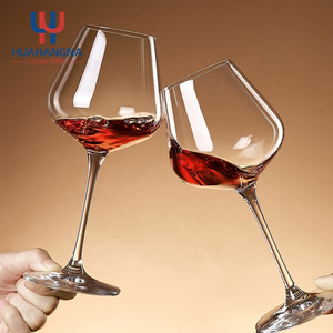 Free Sample Long Stem Clear Crystal Glass Goblet Wine Glasses for Wedding Party