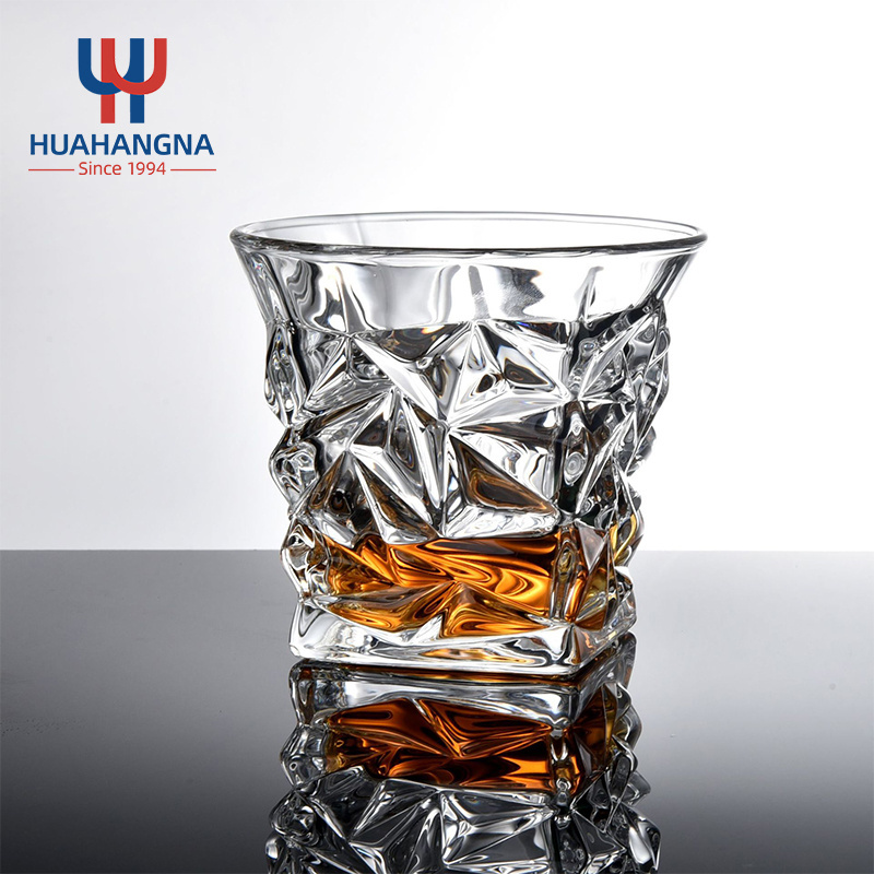 RTS Wholesale 250ml 8.5oz Old Fashioned Crystal Clear Personalized Whiskey Glasses in Stock