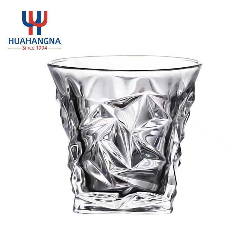 RTS Wholesale 250ml 8.5oz Old Fashioned Crystal Clear Personalized Whiskey Glasses in Stock