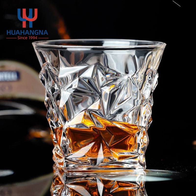 RTS Wholesale 250ml 8.5oz Old Fashioned Crystal Clear Personalized Whiskey Glasses in Stock