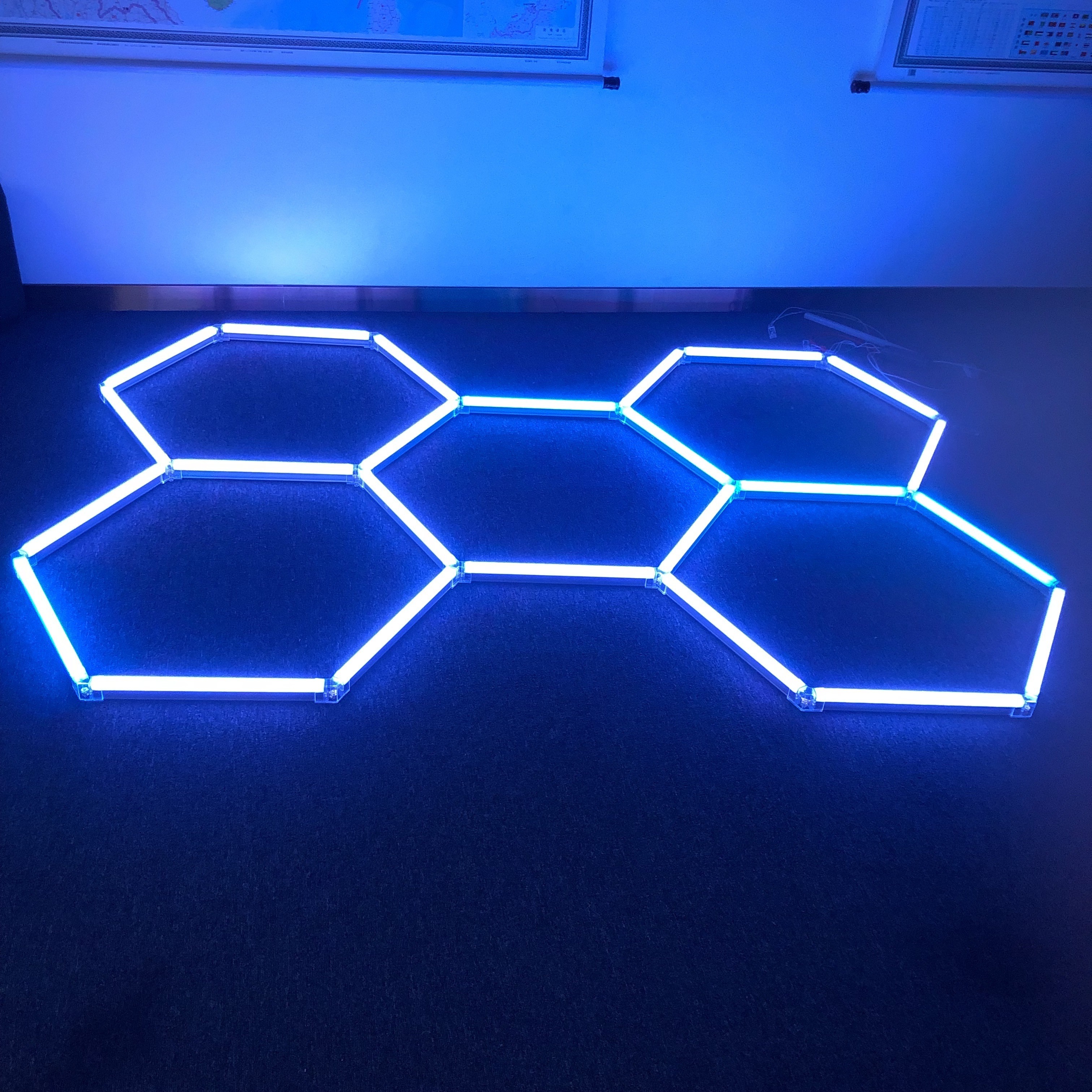 Smart Hexagon RGB Light Ceiling RGB Hexagonal Lights RGB LED Hexagon Garage Light