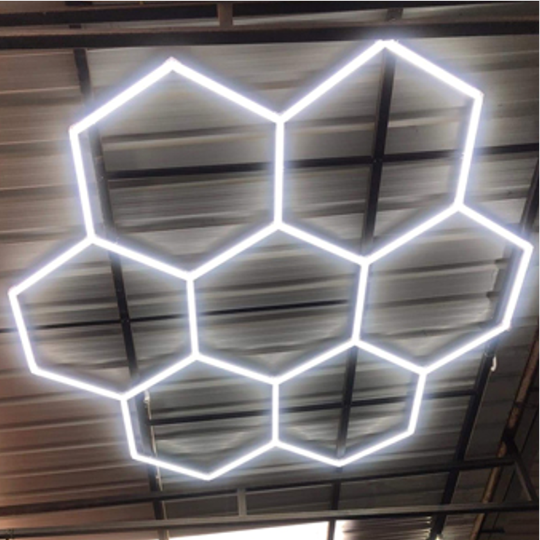 hexagon led light set for cealing diy car detailing honeycomb gerage luz hexagonal small led hexagonal led light c