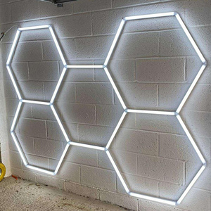 DIY detail shop ceiling light supernova auto car workshop studio led honeycomb hexagonal wall ceiling detailing shop lights