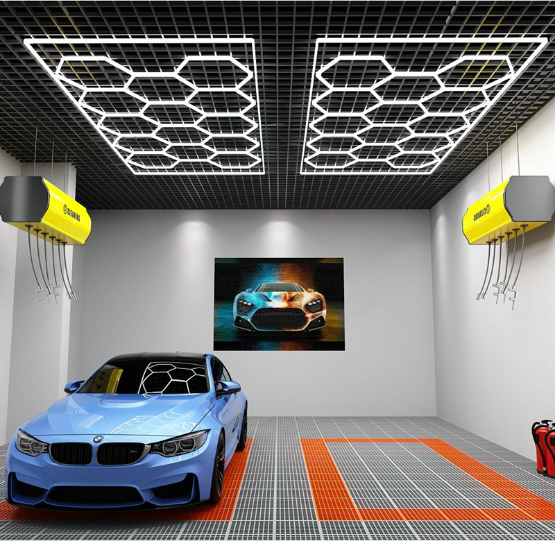 honeycomb led light connectors led honeycomb light car honeycomb ceiling led hexagon garage lighting