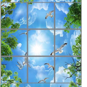 Ultra Slim 36W Artificial Ceiling Blue Sky Cloud Led Skylight Panel Ceiling,Sky Light Led Panel