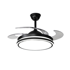 Modern Ceiling Fan With Led Light Remote Control Hidden Blades Electric Led Ceiling Fans With Light