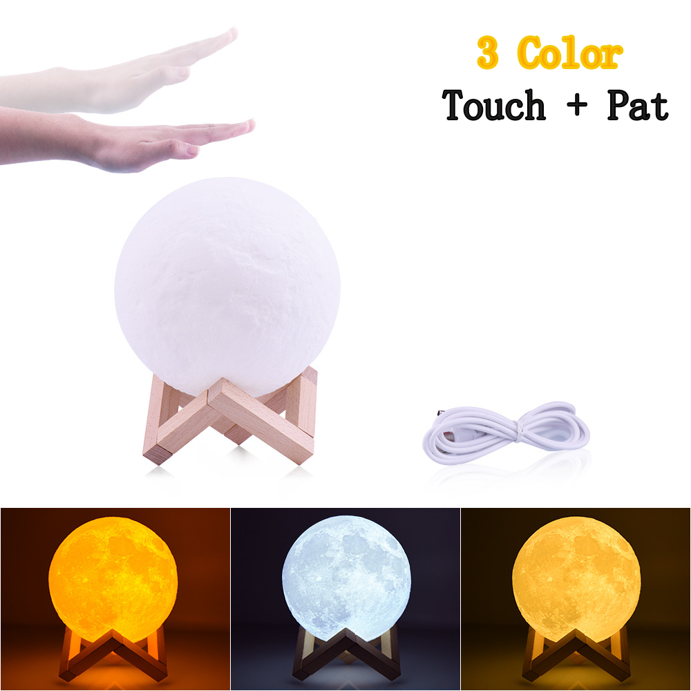 Christmas Gift Levitating Moon Lamp Night Light 3D Moon,Floating Night Light Levitating Star Moon Projector Lamp