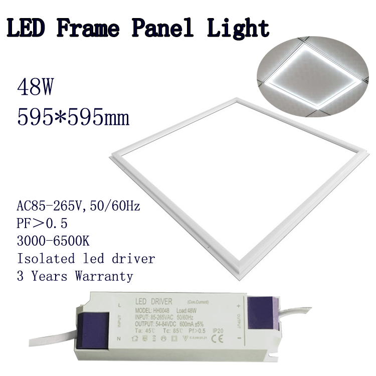 2021 New Design 5000 Lumens Max Recessed 595X595 Light Panel Led,Panel Lights Led Ceiling,Led Ceiling Frame Panel Light