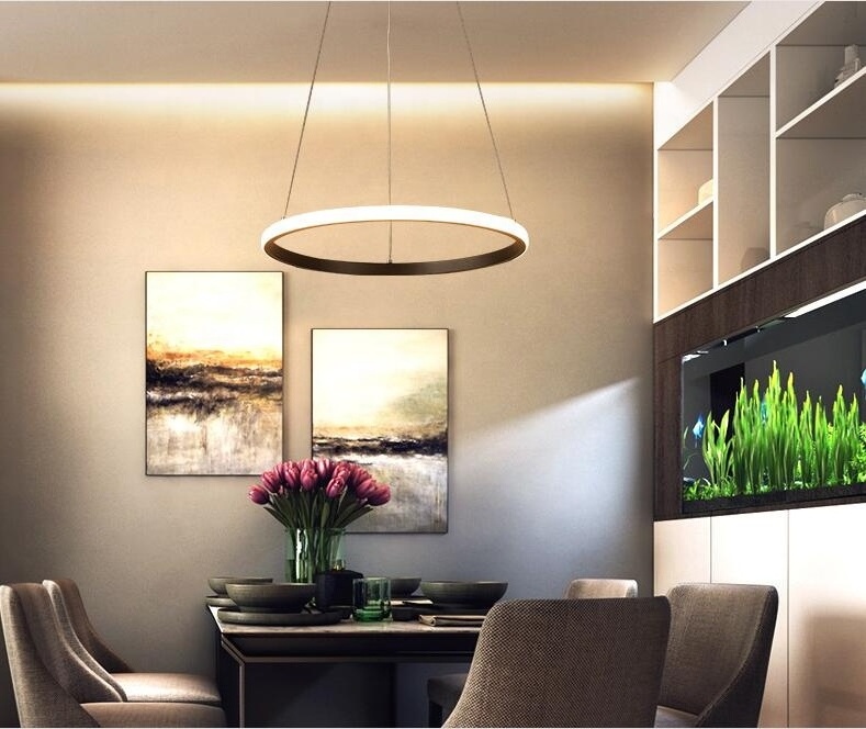 60cm Contemporary Ceiling Ring Chandelier Light Led Circle Pendant Lamp Fancy Lighting Design Hanging Light Fixtures