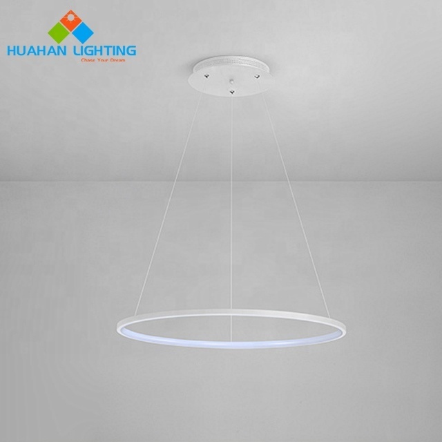 60cm Contemporary Ceiling Ring Chandelier Light Led Circle Pendant Lamp Fancy Lighting Design Hanging Light Fixtures